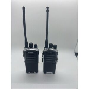 Baofeng BF-888S+ UHF FM Transceiver Walkie Talkie 2-Way Radio Black Silver 2pk